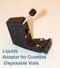 Adaptador para l&iacute;quidos para el PHAZIR utilizando cuvettes de 1 &oacute; 2 mm.